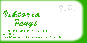 viktoria panyi business card