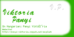 viktoria panyi business card